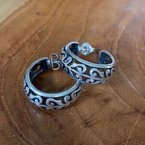 RETIRED James Avery Adoree Hoop Earrings, Sterling Silver